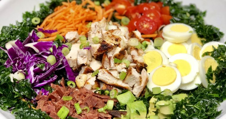Healthy Kale Cobb Salad