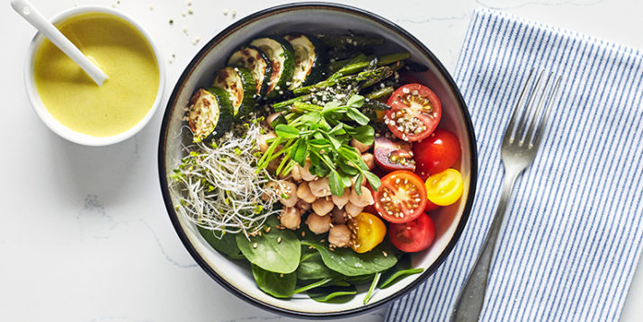 Buddha Bowl with Spring Vegetables