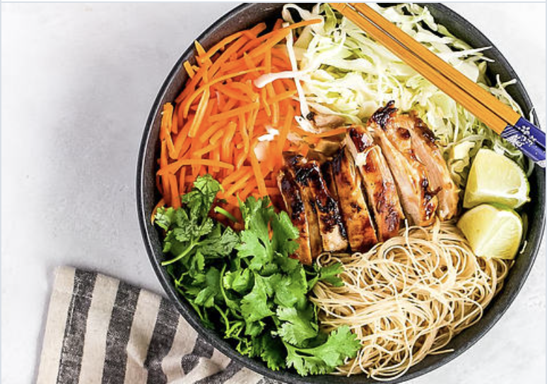 Lemongrass Chicken Vermicelli Bowl