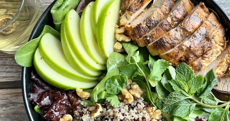 Apple Quinoa Salad with Roasted Chicken